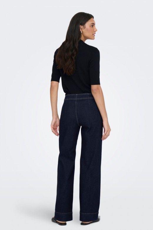 Calça Jeans Only Madison HW Wide Buckle Calça Jeans Only Madison HW Wide Buckle
