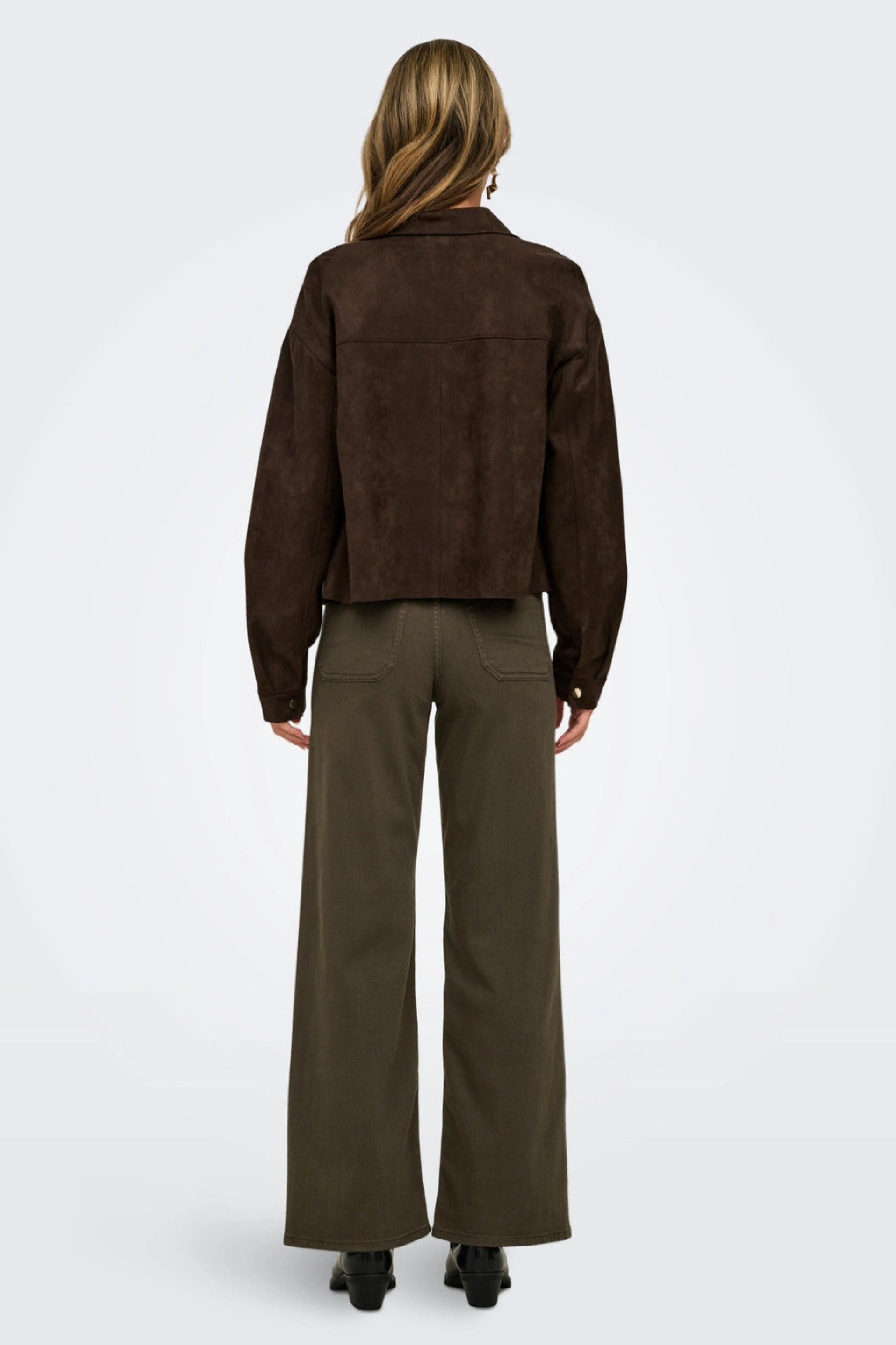 Blusa Camisa JDY Julle Fake Suede