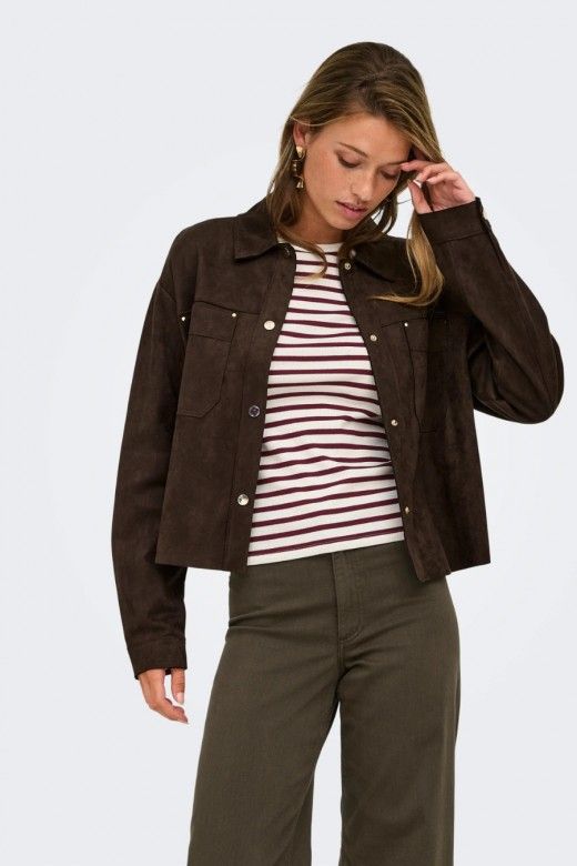 Blusa Camisa JDY Julle Fake Suede Blusa Camisa JDY Julle Fake Suede