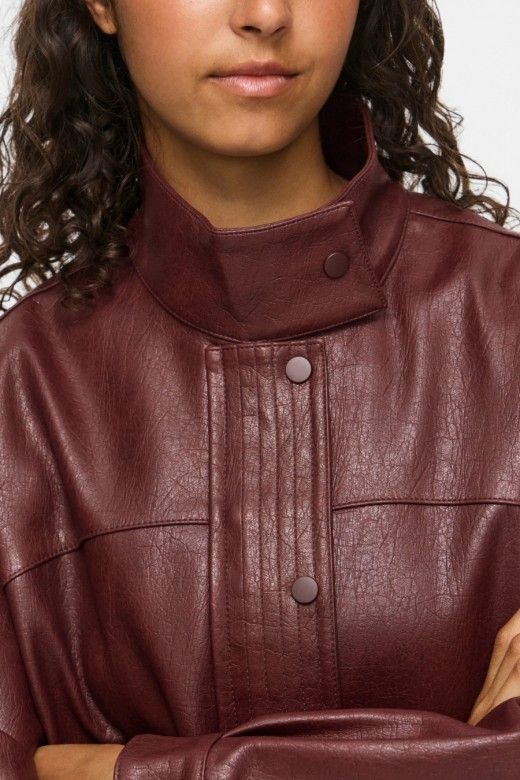 Casaco Vila Fima Faux Leather Bomber Casaco Vila Fima Faux Leather Bomber