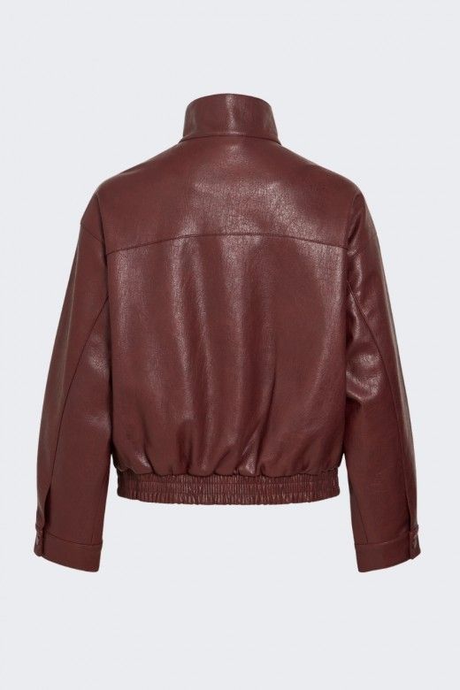 Casaco Vila Fima Faux Leather Bomber Casaco Vila Fima Faux Leather Bomber
