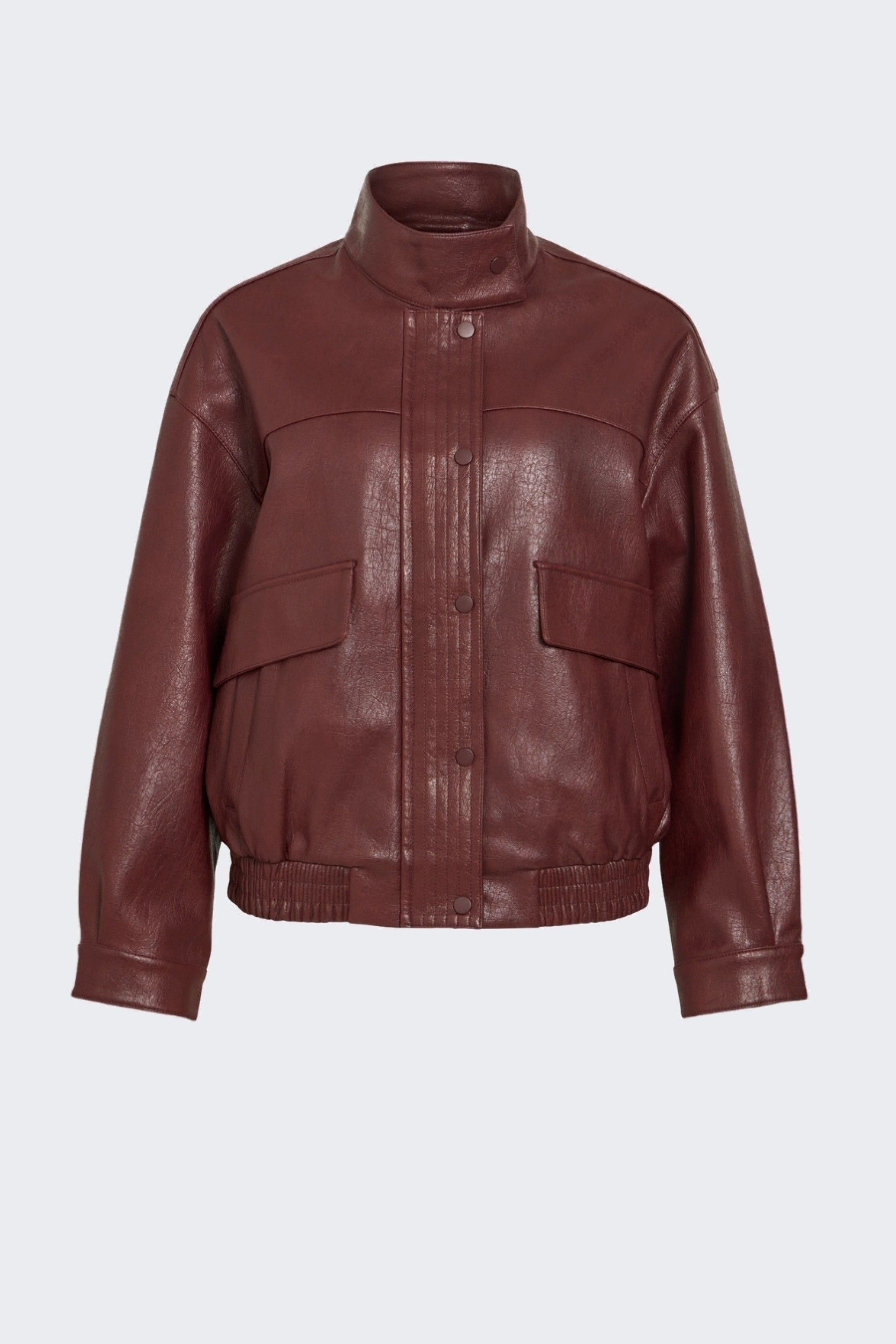 Casaco Vila Fima Faux Leather Bomber