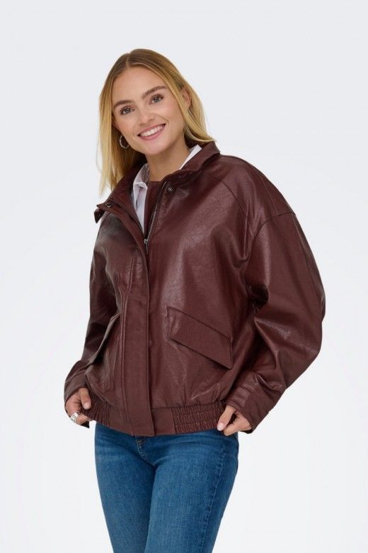 Casaco Faux Leather Julia Only Casaco Faux Leather Julia Only
