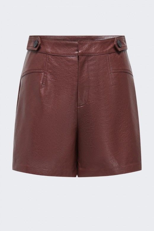 Calção Only Julia Faux Leather Shorts Calção Only Julia Faux Leather Shorts