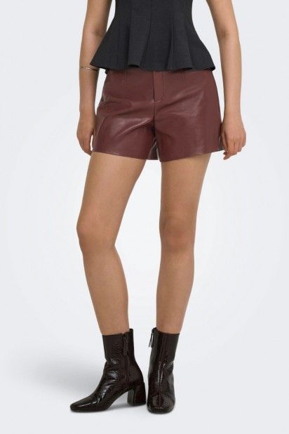 Cal��o Only Julia Faux Leather Shorts