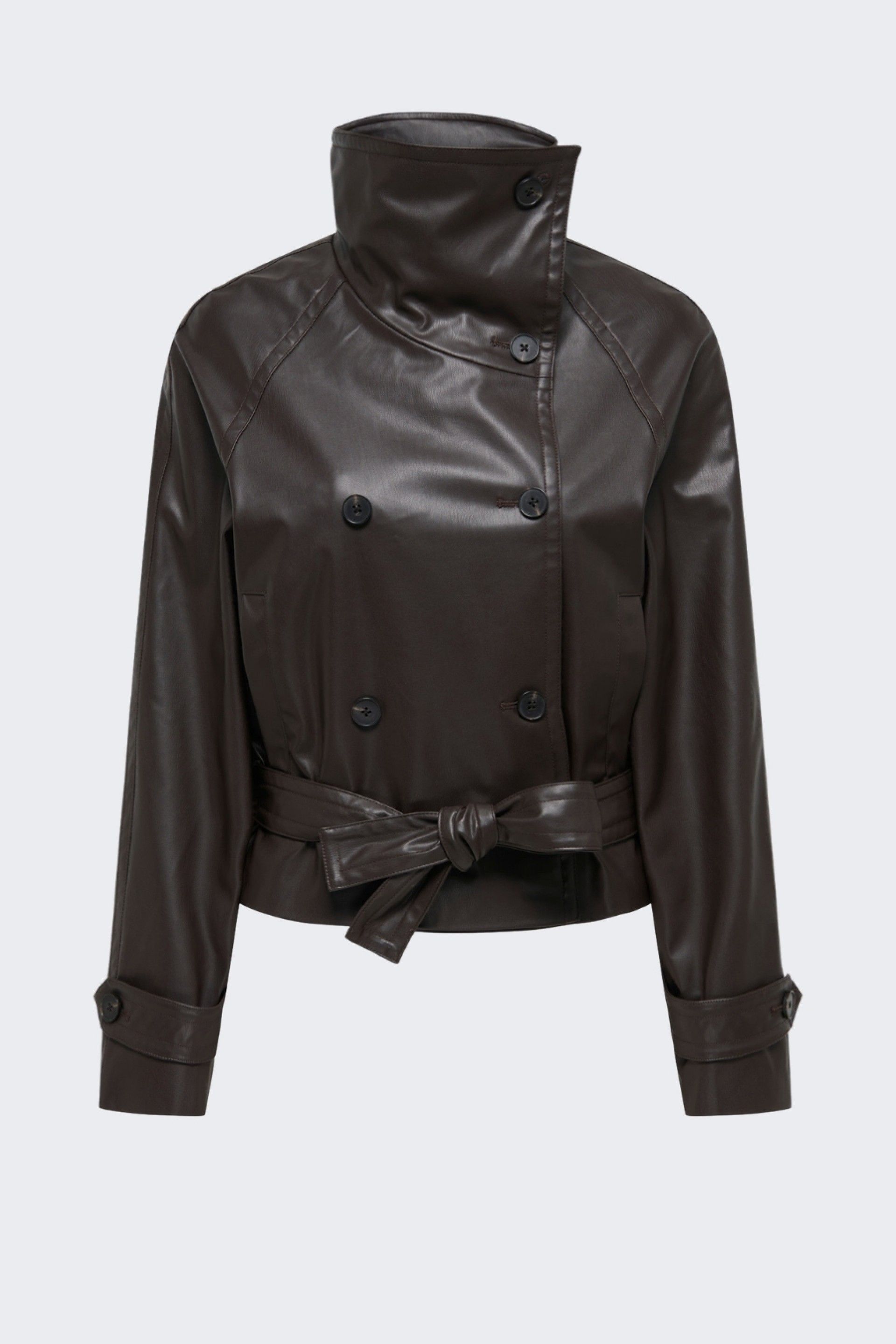Casaco JDY Vera Faux Leather com cinto