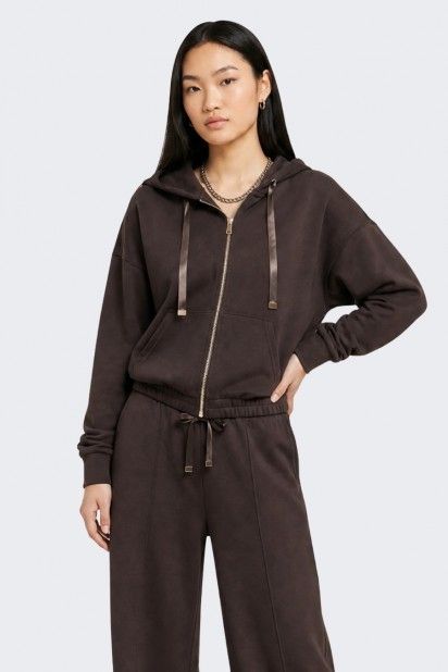 Sweat Fecho Only com Capuz Myra Sweat Fecho Only com Capuz Myra