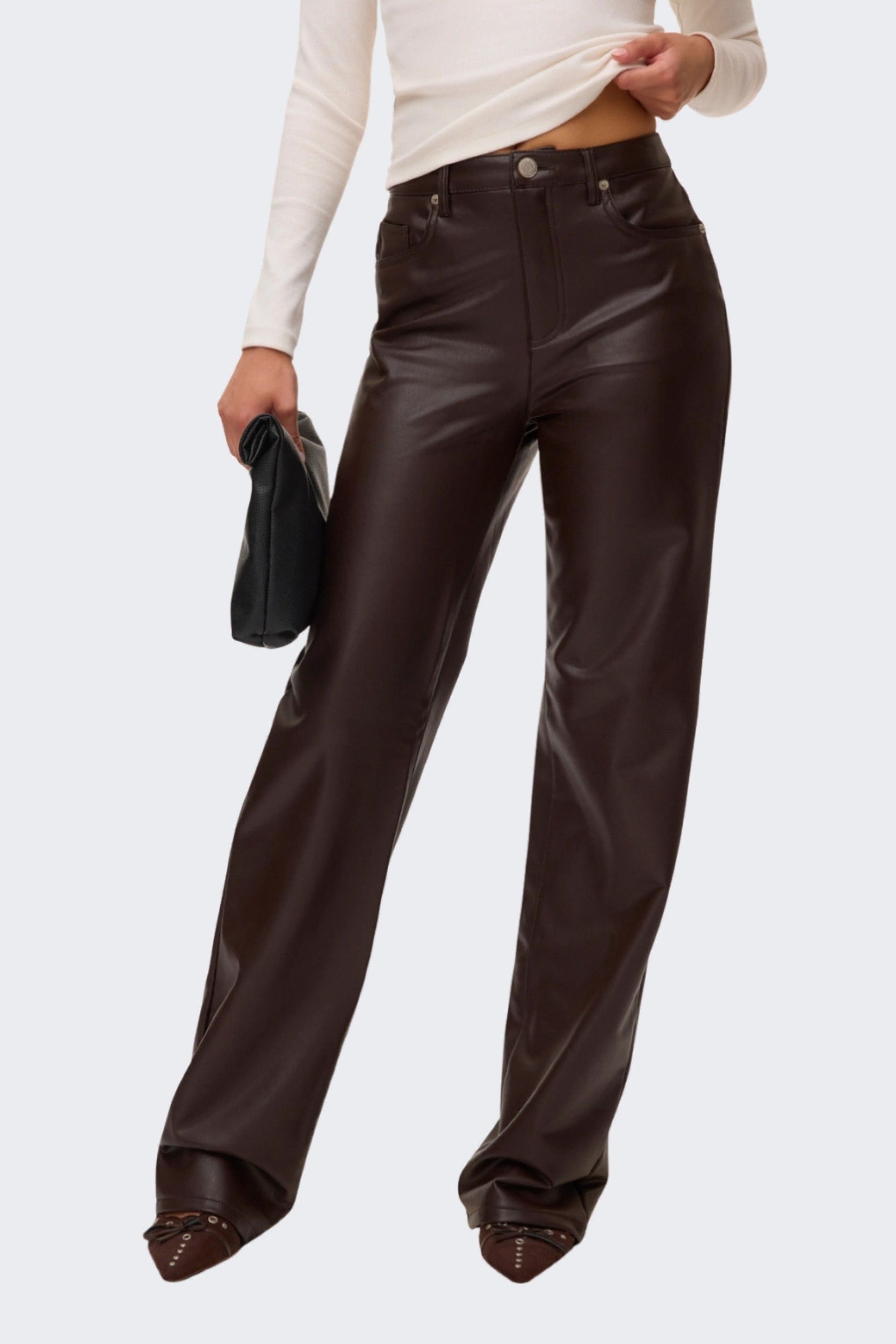 Calça Mulher Tessa Polipel HR Wide Vero Moda