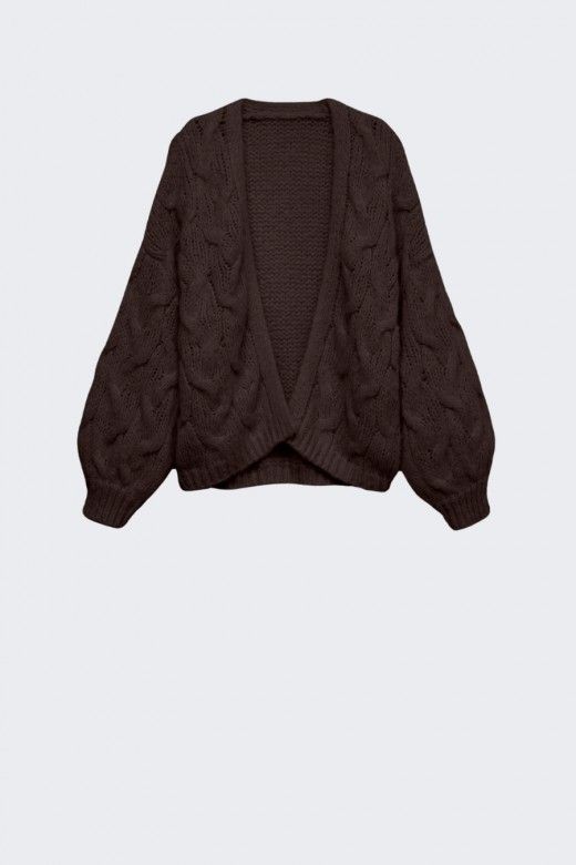 Casaco Malha Vero Moda Maybe curto aberto Casaco Malha Vero Moda Maybe curto aberto