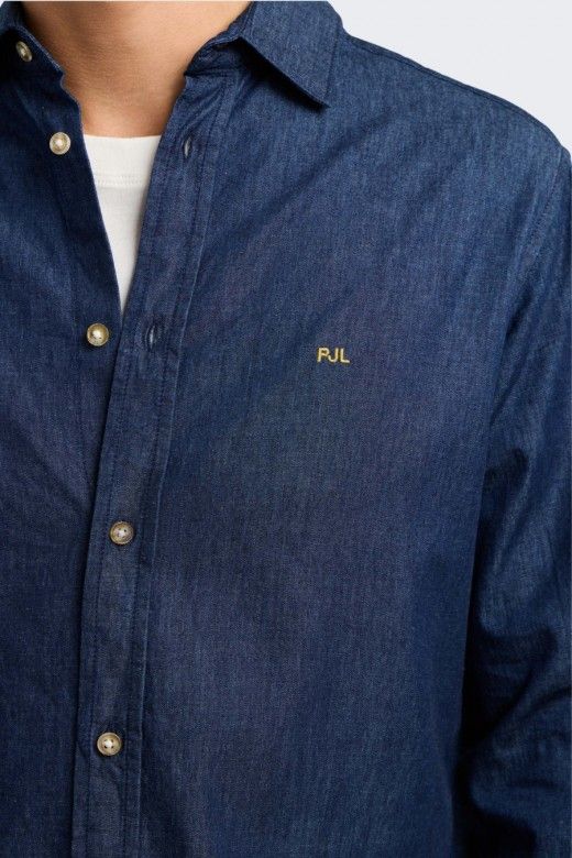 Pepe Jeans Camisa Denim Corte Ajustado Homem Pepe Jeans Camisa Denim Corte Ajustado Homem