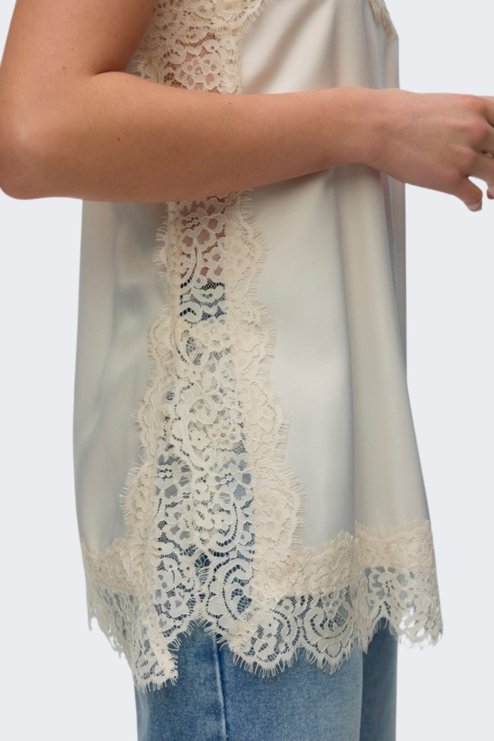 Vero Moda Charm Top Alças Renda Mulher