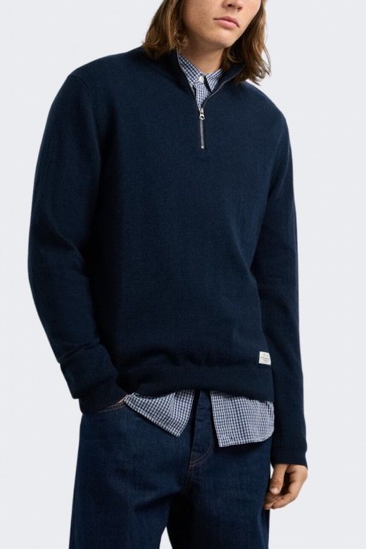 Pepe Jeans Andre Polo Malha Meio Fecho Homem Pepe Jeans Andre Polo Malha Meio Fecho Homem