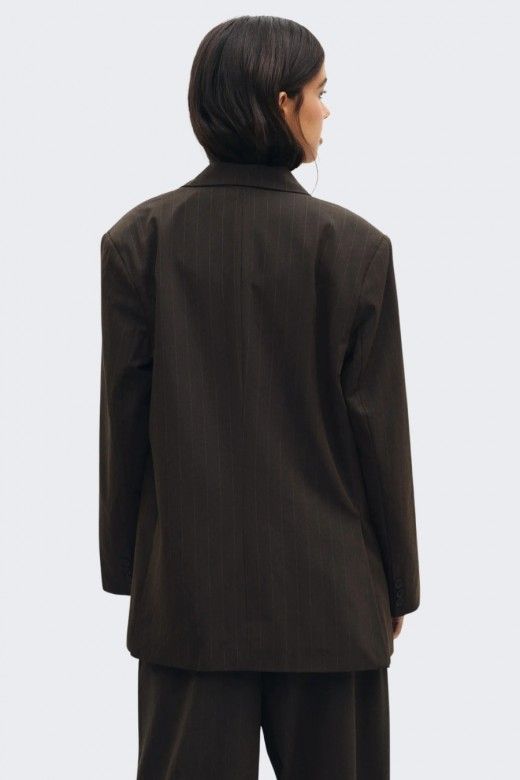 Only Alden Blazer Oversized Riscas Mulher Only Alden Blazer Oversized Riscas Mulher