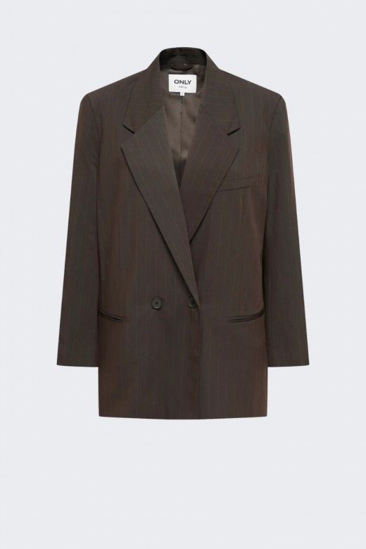 Only Alden Blazer Oversized Riscas Mulher Only Alden Blazer Oversized Riscas Mulher