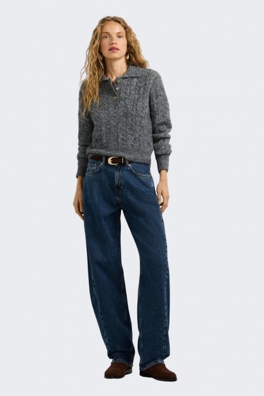 Pepe Jeans Camisola Tran�ada Gola Polo Mulher