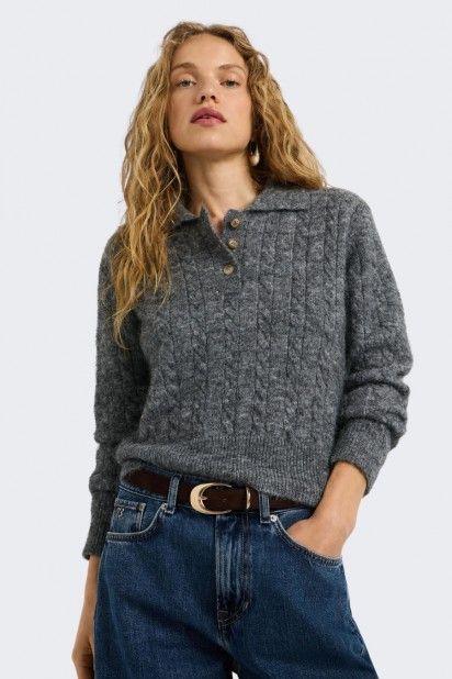 Pepe Jeans Camisola Tran�ada Gola Polo Mulher