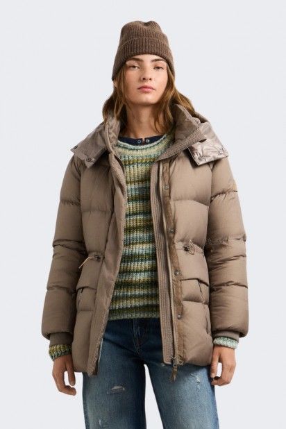 Pepe Jeans Casaco Acolchoado com Penas Mulher Pepe Jeans Casaco Acolchoado com Penas Mulher