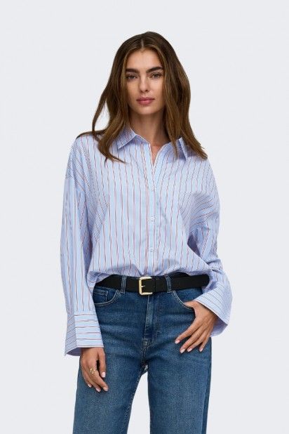 Only Oregon Alva Camisa Riscas Mulher Only Oregon Alva Camisa Riscas Mulher