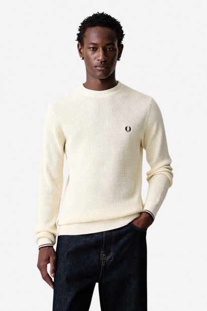 Fred Perry Camisola Textura Waffle Homem Fred Perry Camisola Textura Waffle Homem