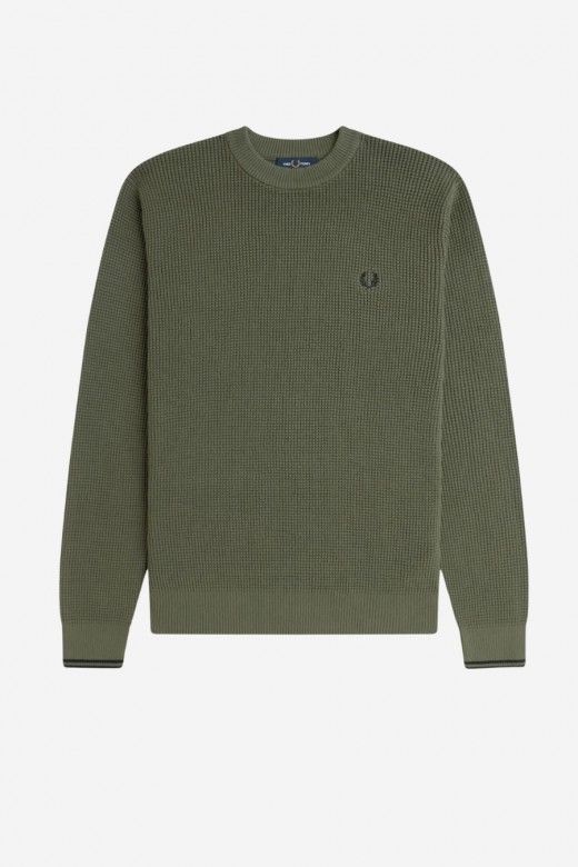 Fred Perry Camisola Textura Waffle Homem Fred Perry Camisola Textura Waffle Homem