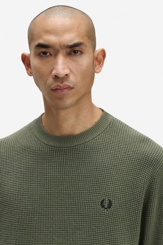 Fred Perry Camisola Textura Waffle Homem Fred Perry Camisola Textura Waffle Homem