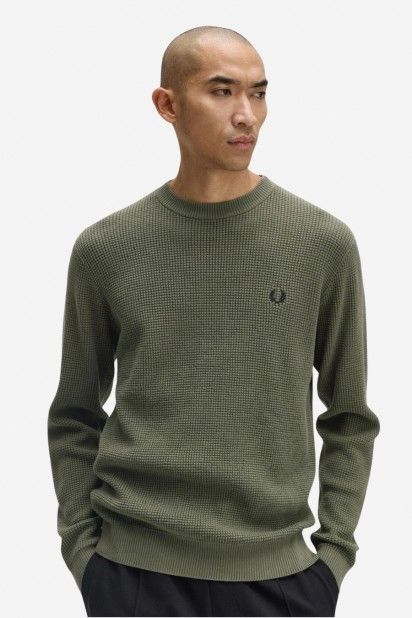 Fred Perry Camisola Textura Waffle Homem Fred Perry Camisola Textura Waffle Homem