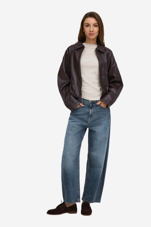 ONLY Masja Casaco Bomber Efeito Pele Mulher ONLY Masja Casaco Bomber Efeito Pele Mulher