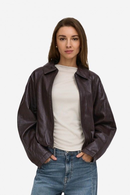 ONLY Masja Casaco Bomber Efeito Pele Mulher ONLY Masja Casaco Bomber Efeito Pele Mulher