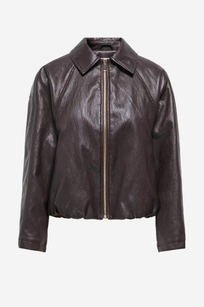 ONLY Masja Casaco Bomber Efeito Pele Mulher ONLY Masja Casaco Bomber Efeito Pele Mulher