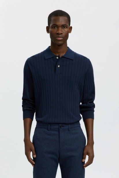 Selected Homme Torino Polo Malha Canelada Homem Selected Homme Torino Polo Malha Canelada Homem