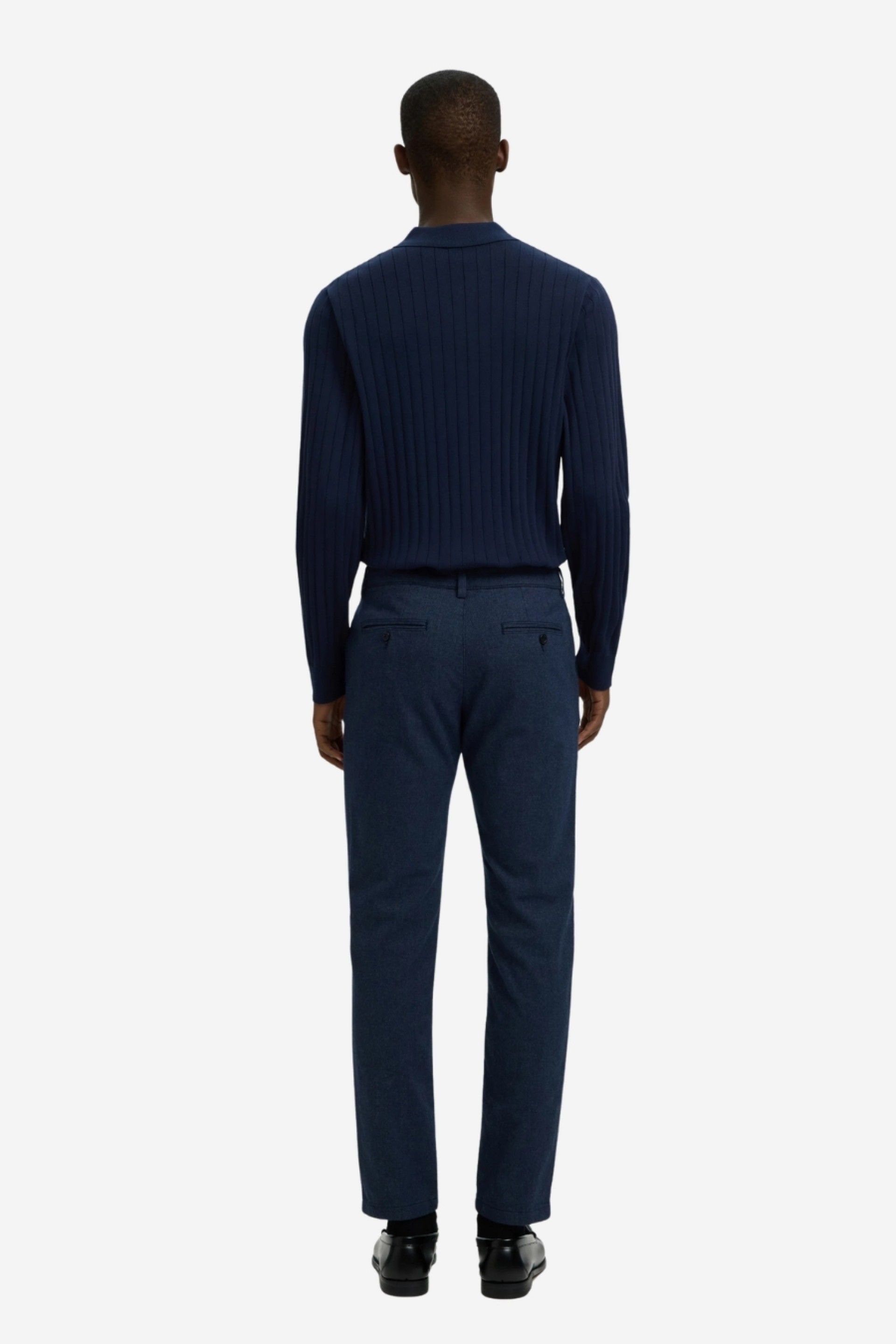 Selected Homme Torino Polo Malha Canelada Homem