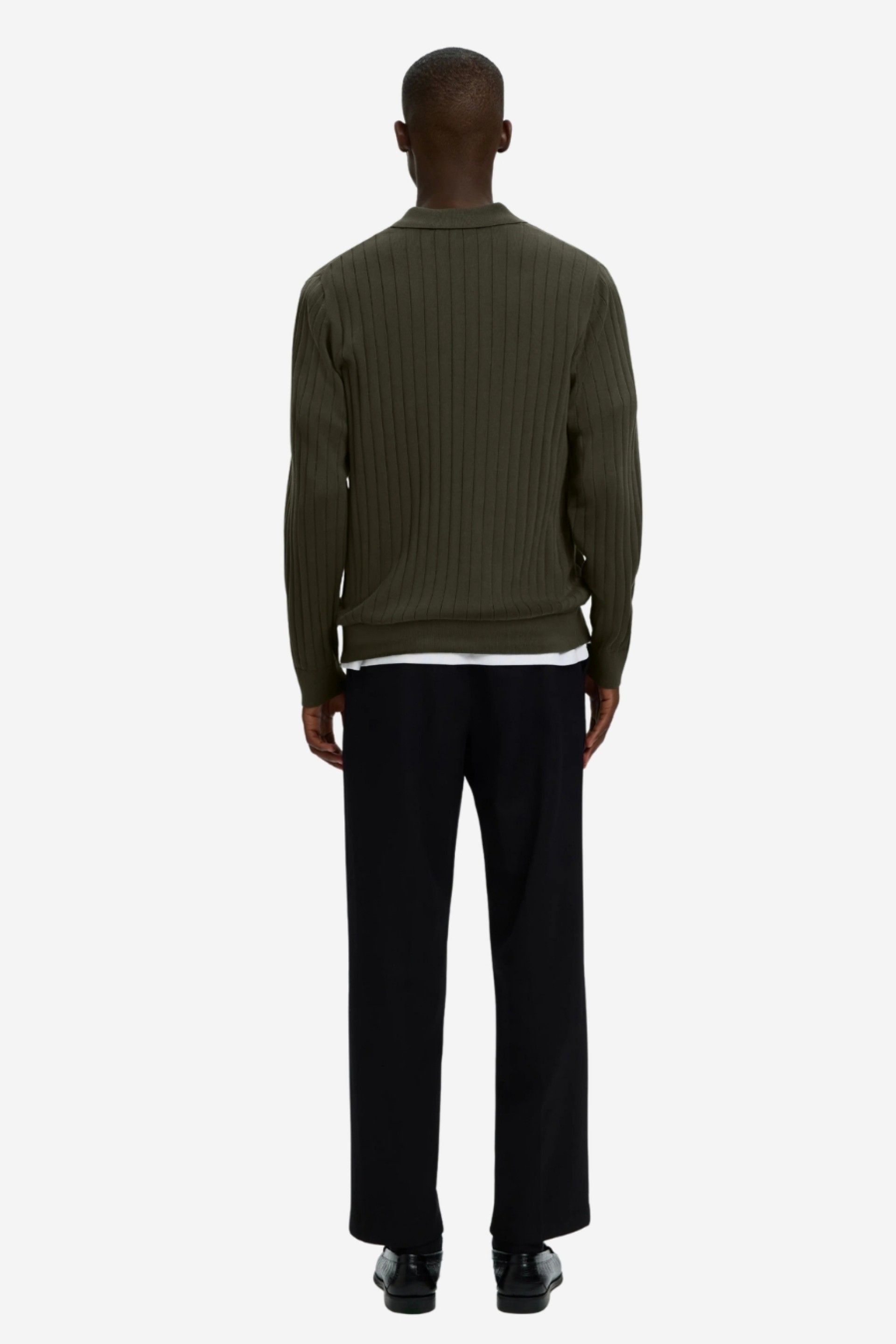 Selected Homme Torino Polo Malha Canelada Homem