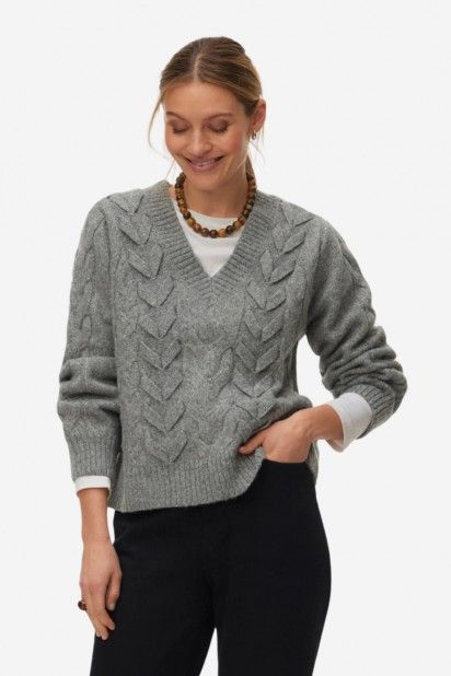 Vero Moda Marla Camisola Malha Trançada Mulher Vero Moda Marla Camisola Malha Trançada Mulher