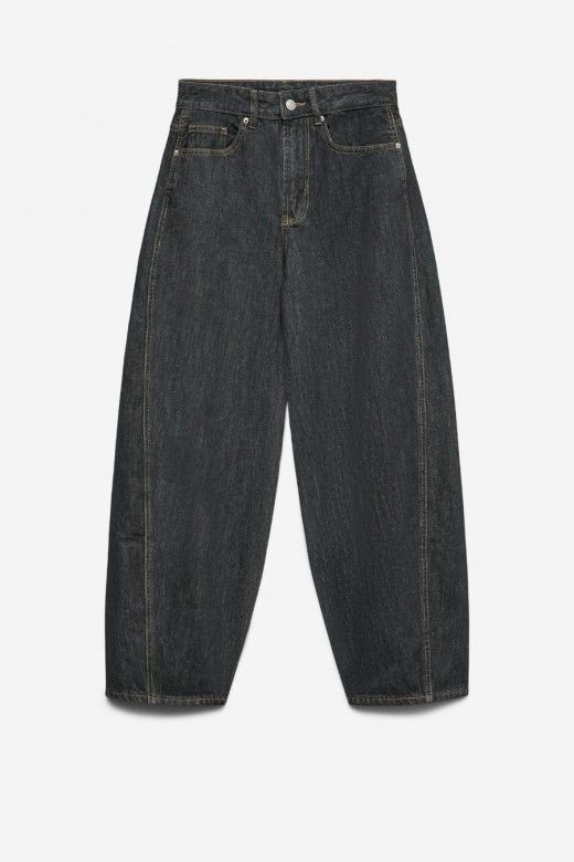 Vero Moda Zoe Jeans Barrel Cintura M�dia Mulher