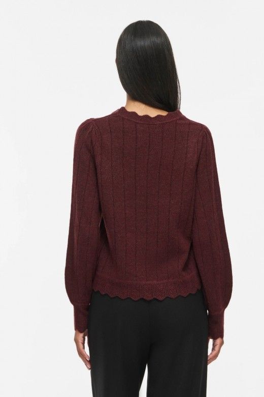 VILA Zira Camisola Malha Decote V Mulher VILA Zira Camisola Malha Decote V Mulher