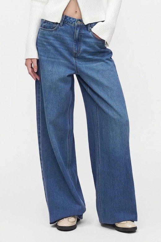 Vero Moda Kelly Jeans Perna Larga Cintura Média Mulher Vero Moda Kelly Jeans Perna Larga Cintura Média Mulher