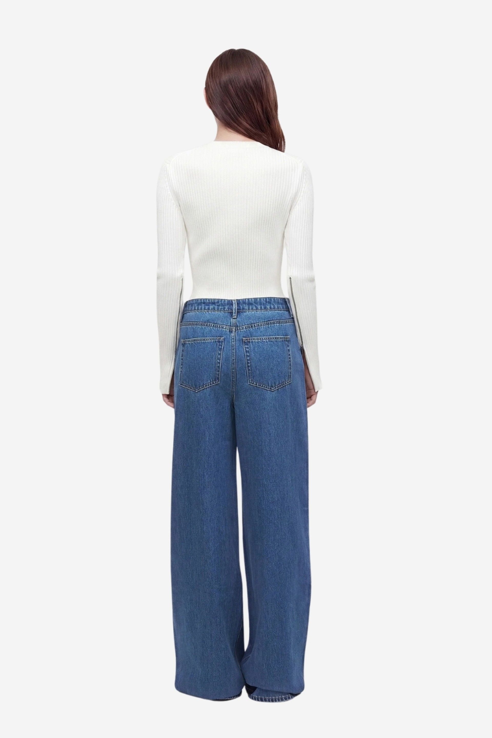 Vero Moda Kelly Jeans Perna Larga Cintura Média Mulher