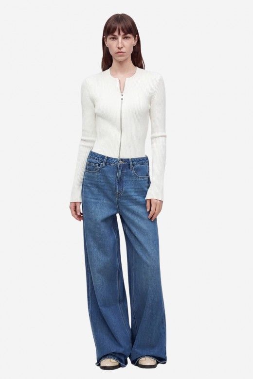 Vero Moda Kelly Jeans Perna Larga Cintura Média Mulher Vero Moda Kelly Jeans Perna Larga Cintura Média Mulher