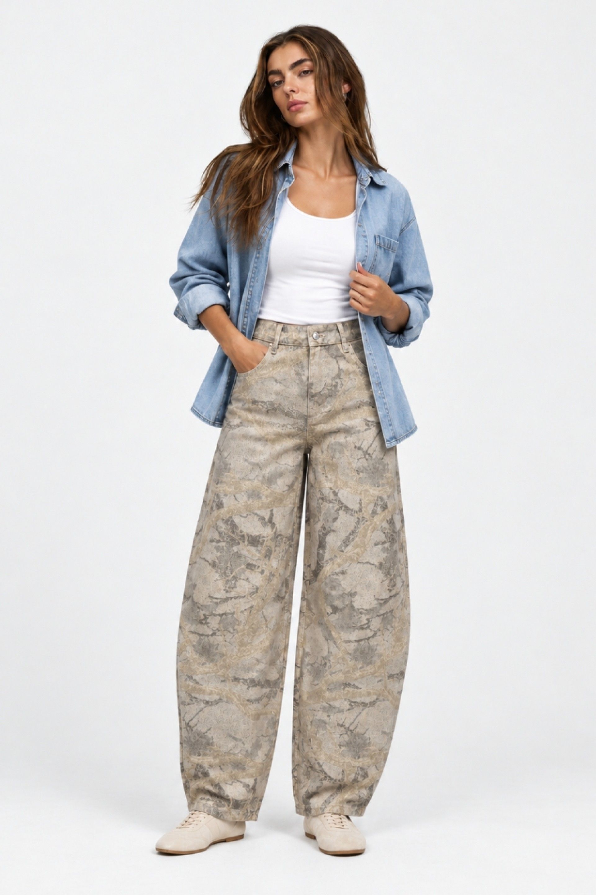 ONLY Taylor-Banu Jeans Camuflados Mulher