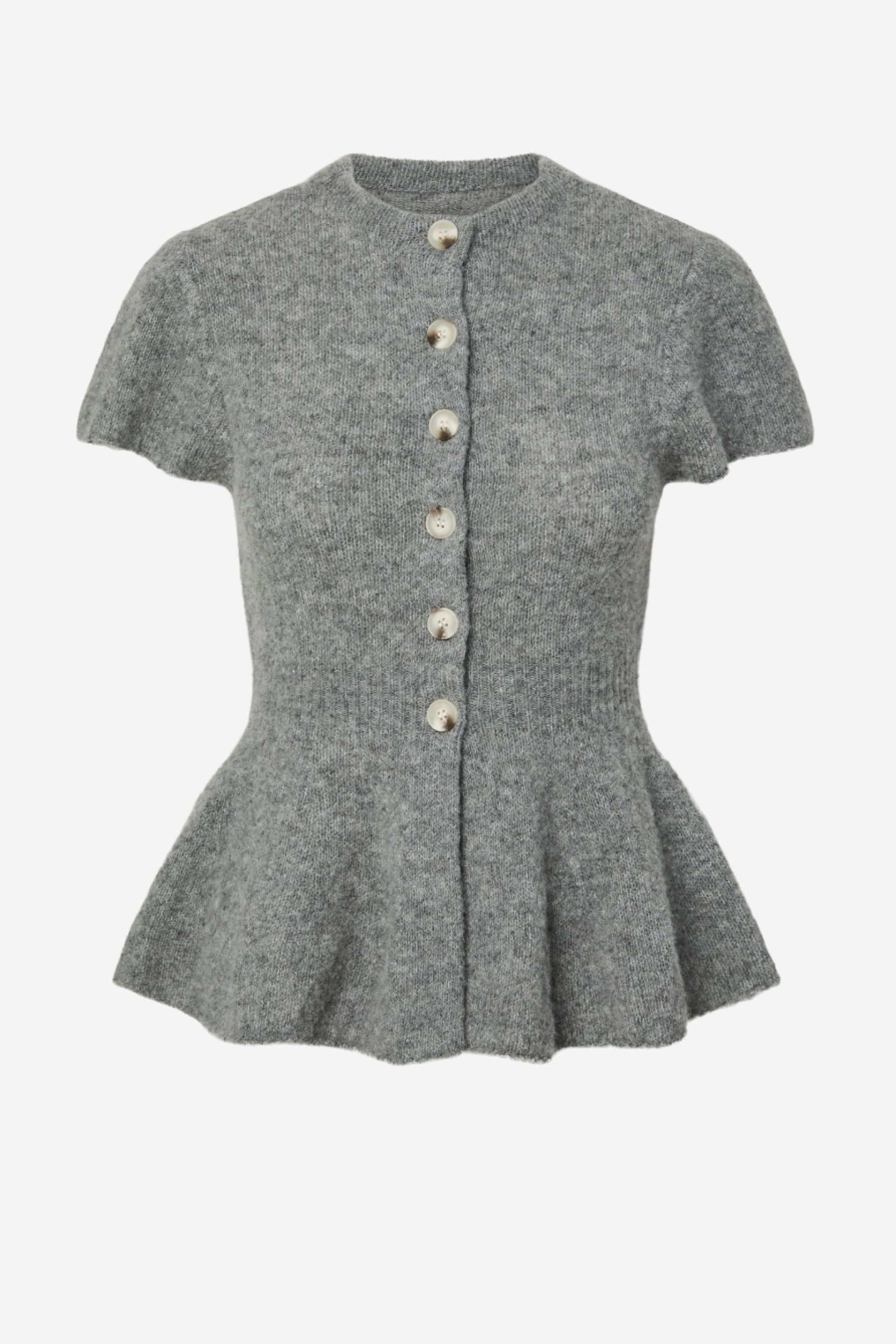 YAS Enya Cardigan Malha Peplum Mulher