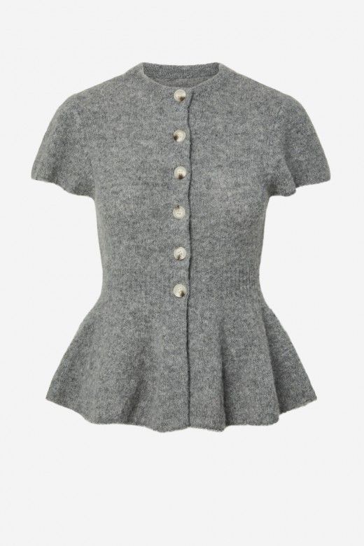 YAS Enya Cardigan Malha Peplum Mulher YAS Enya Cardigan Malha Peplum Mulher
