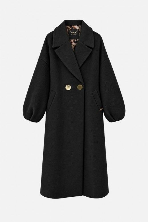 Scripta Casaco Comprido Oversized com Mangas Bal�o Mulher  Refer�ncia