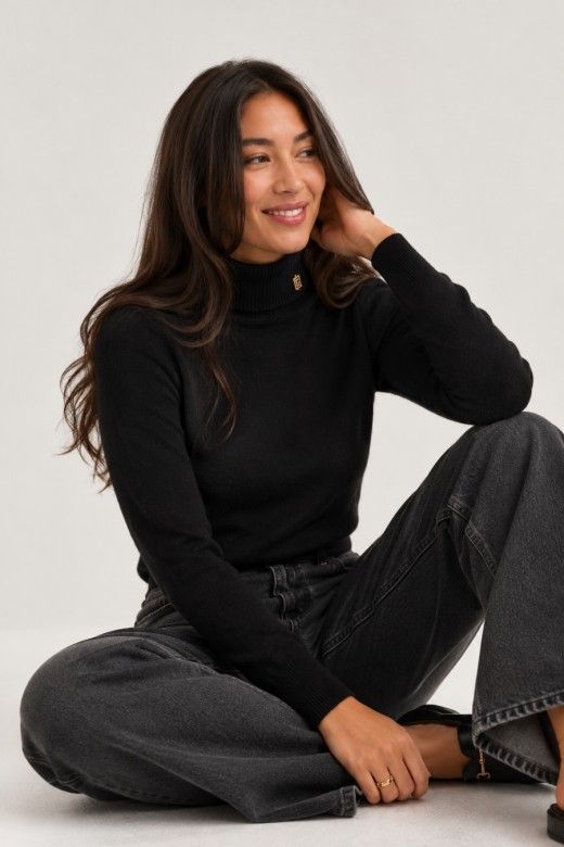 Scripta Camisola de Malha Gola Alta Mulher