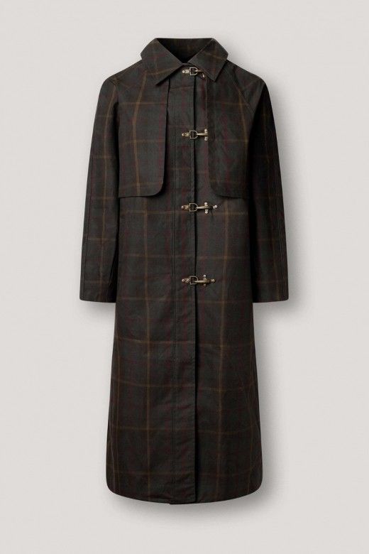 Pepe Jeans Gabardine Comprida de Xadrez Mulher