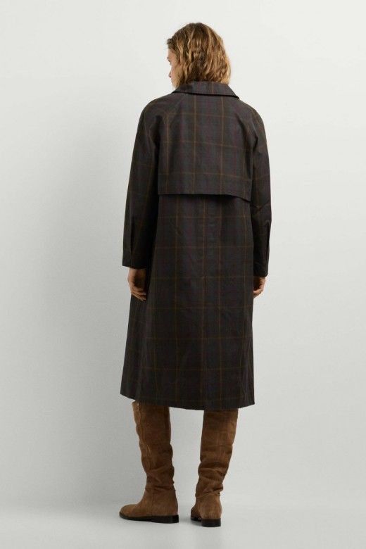 Pepe Jeans Gabardine Comprida de Xadrez Mulher