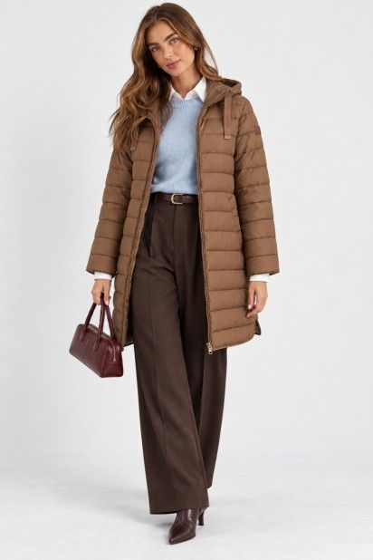 Pepe Jeans Casaco Peyton Long Acolchoado com Capuz Mulher Pepe Jeans Casaco Peyton Long Acolchoado com Capuz Mulher