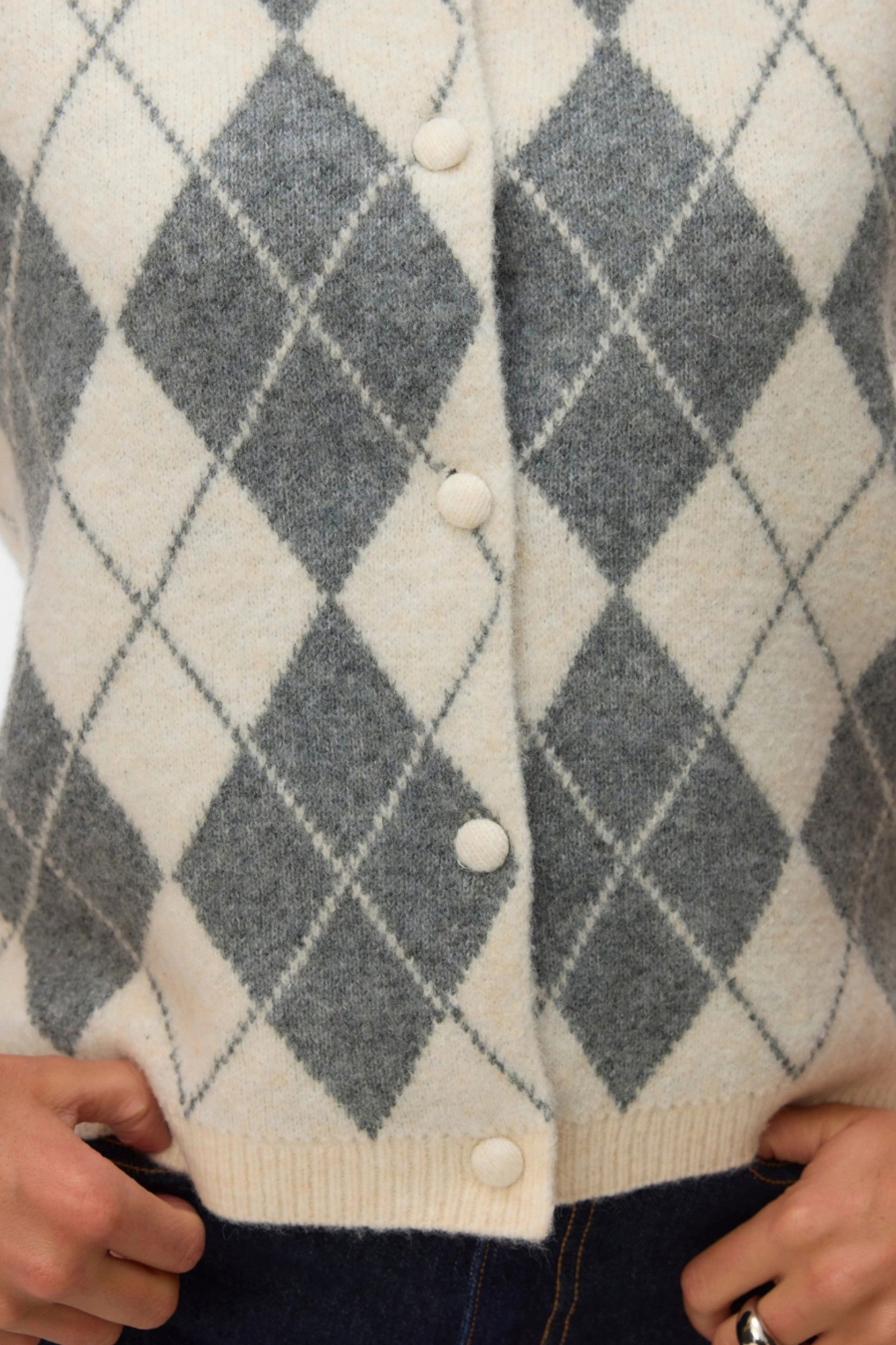 Vero Moda Colete VMHalo de Malha com Losangos Mulher