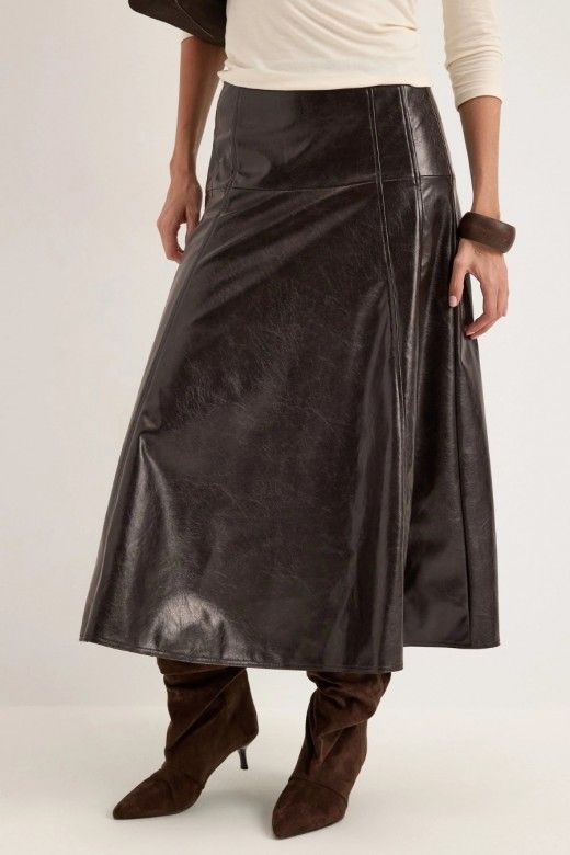 Vero Moda Saia Vmdash em Pele Sint�tica Mulher