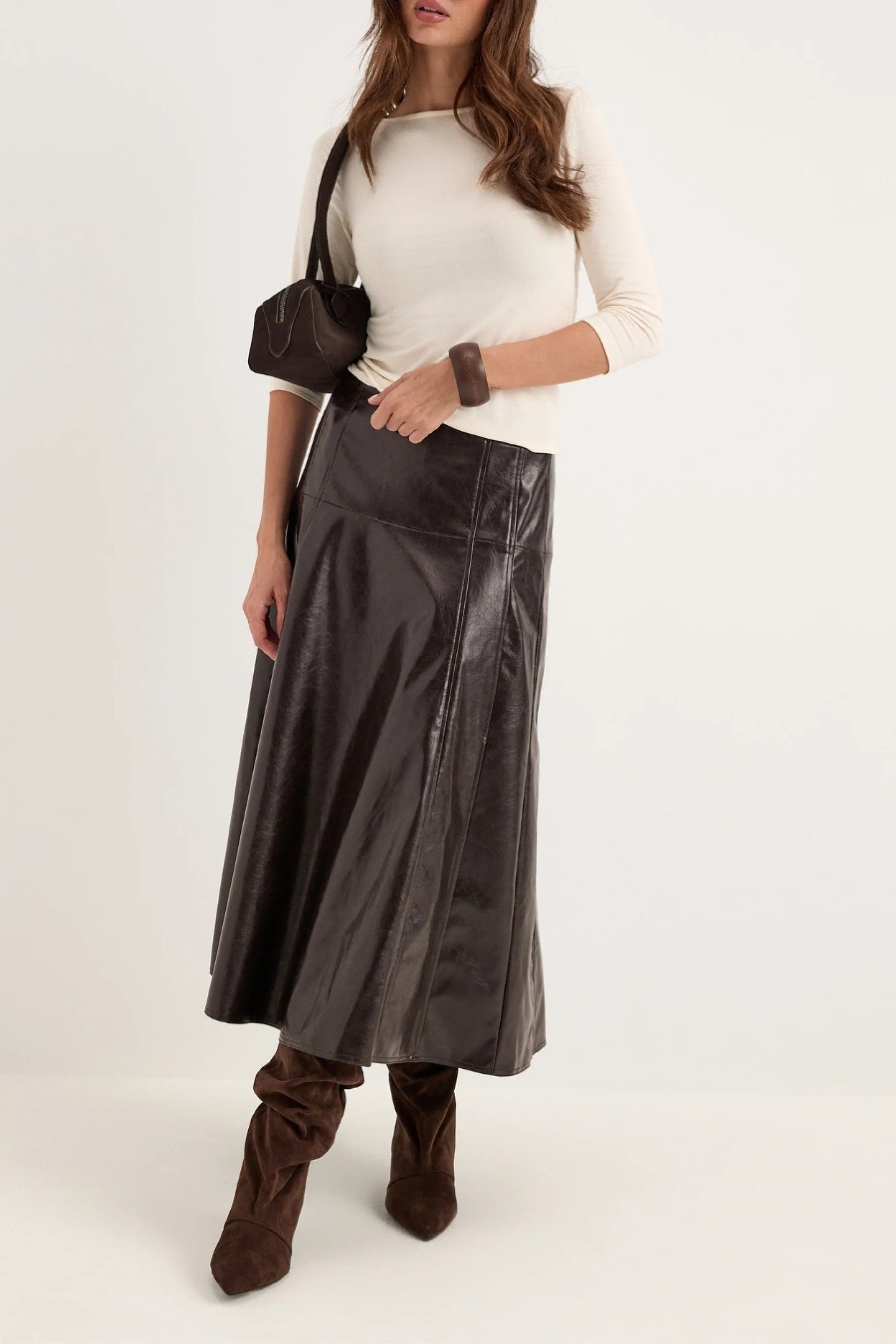 Vero Moda Saia Vmdash em Pele Sintética Mulher