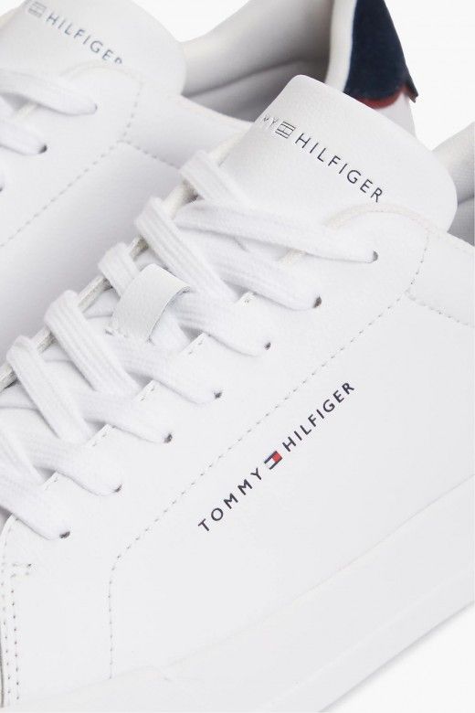 Tommy Hilfiger Sapatilhas em Pele com Contraste Homem